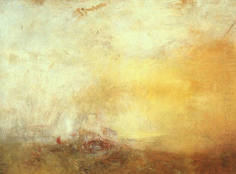 Joseph Mallord William Turner Sunrise with Sea Monsters oil painting picture